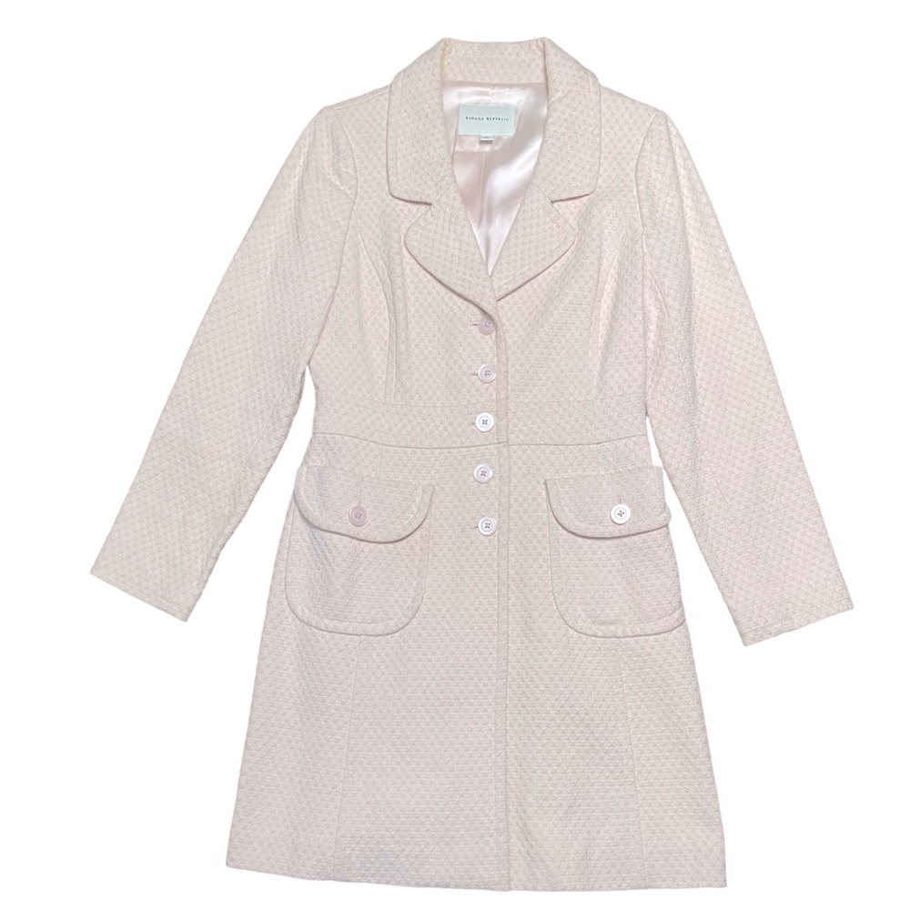 Banana Republic Pastel Pink Trench coat - size medium